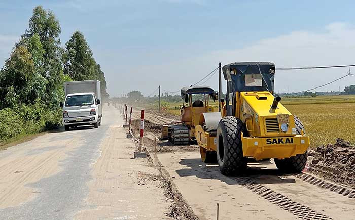 Tiếp tục vận động dân hiến đất cải tạo đường huyện 195 ở Thanh Miện